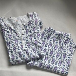 Roller Rabbit lavender monkey pajamas long sleeve